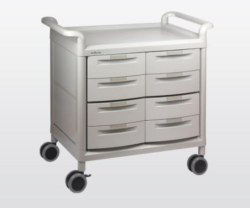 【組立】ナビス(アズワン)7-1087-03モバイルストアーカート浅型８個【1個】(as1-7-1087-03)