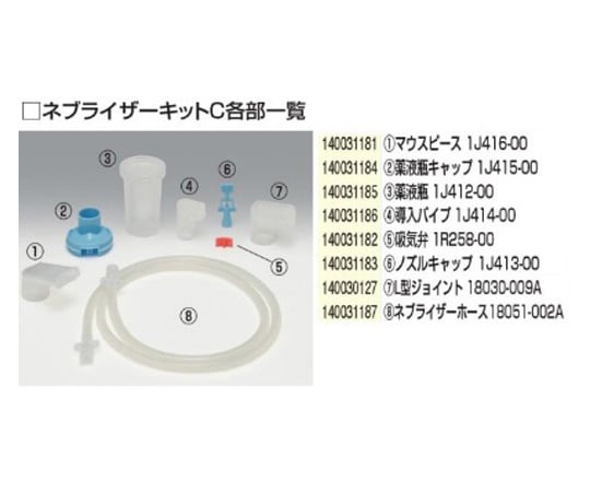 7-1140-01 吸入用交換部品 ネブライザーキットC一式 18051-1