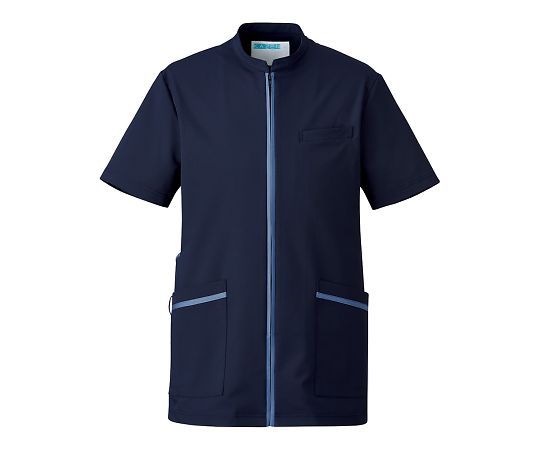 メンズジャケット　スマートスクラブエレガント　ネイビー×スモーキーブルー　4L