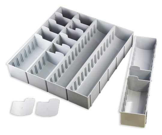 ナビス(アズワン)7-1271-03モバイルイージーカート用オプションパーツセパレートケース１１４０分割（横５列×縦８列）【1個】(as1-7-1271-03)