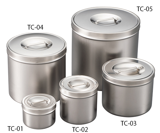 7-1309-14 湿布缶（ステンレス製） 1.7L TC-04