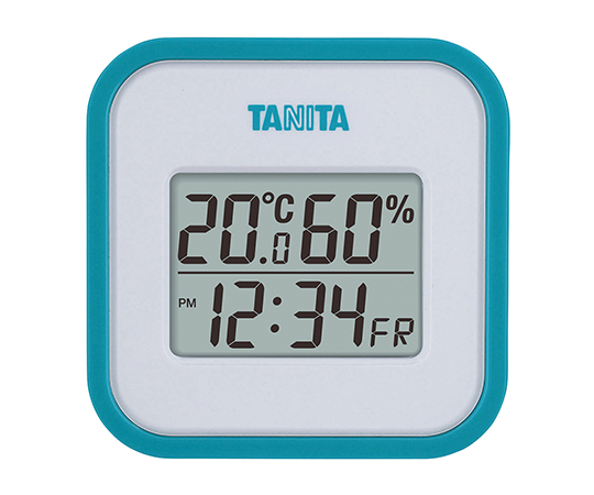 7-1353-03-20 デジタル温湿度計 ブルー 校正証明書付 TT-558-BL