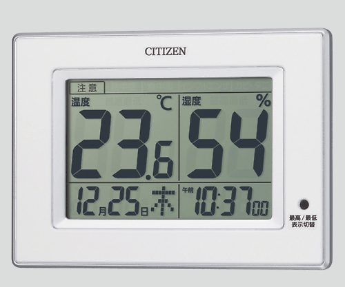リズム時計 7-1362-02　デジタル温湿度計（ライフナビ）　白[個](as1-7-1362-02)
