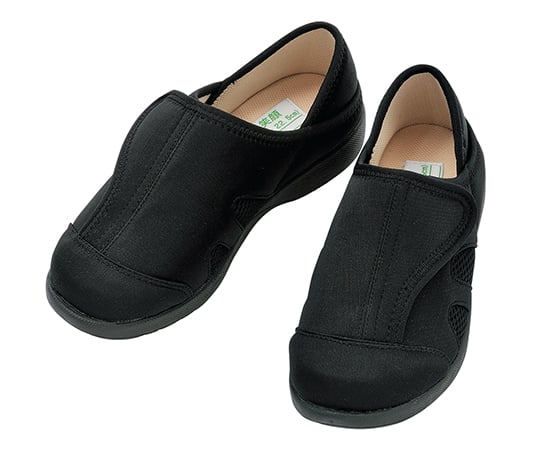 かかとが踏めるルームシューズ（シューズタイプ）　ブラック・M