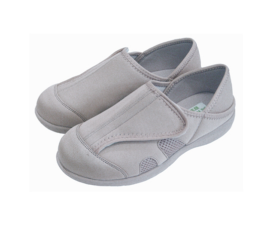 かかとが踏めるルームシューズ（シューズタイプ）　グレー・M