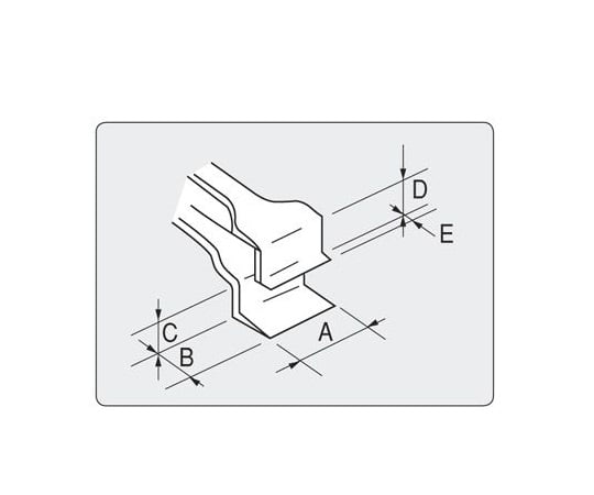 7-160-27 フラットピンセット（表面洗浄済） 120mm No.34A 【AXEL