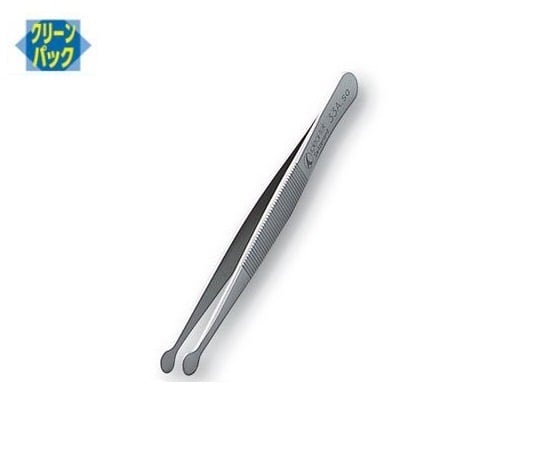 7-160-28 フラットピンセット（表面洗浄済） 120mm No.35A 【AXEL