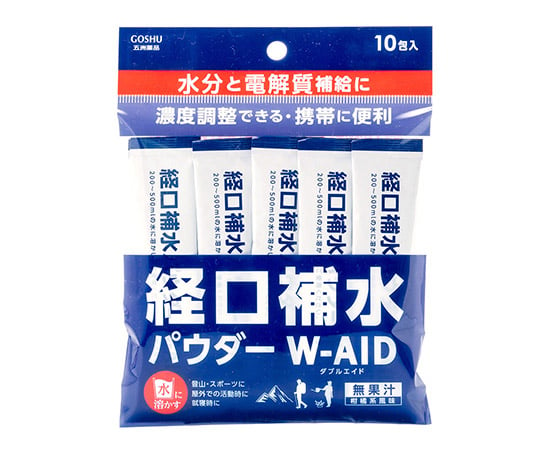 経口補水パウダー W-AID （粉末清涼飲料） 1袋（6g×10包入） AS-04