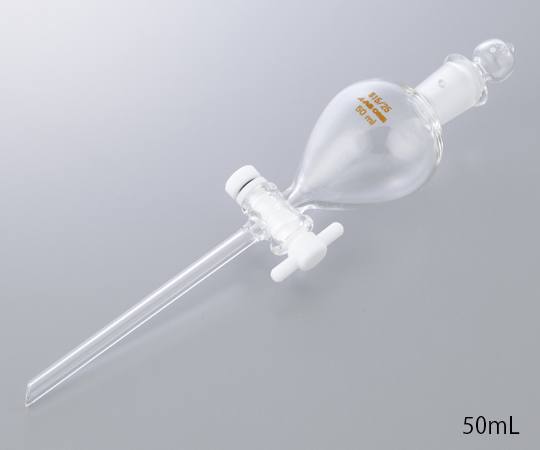 アズワン7-188-06丸型分液ロートテフロン（R）プラグ付５００mL【1個】(as1-7-188-06)