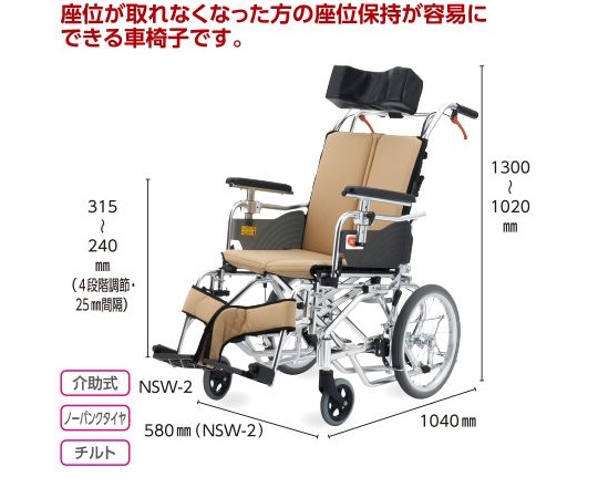 7-1993-12 ニュースゥイングプラス 介助ブレーキ付き NSW-2-D 【AXEL 