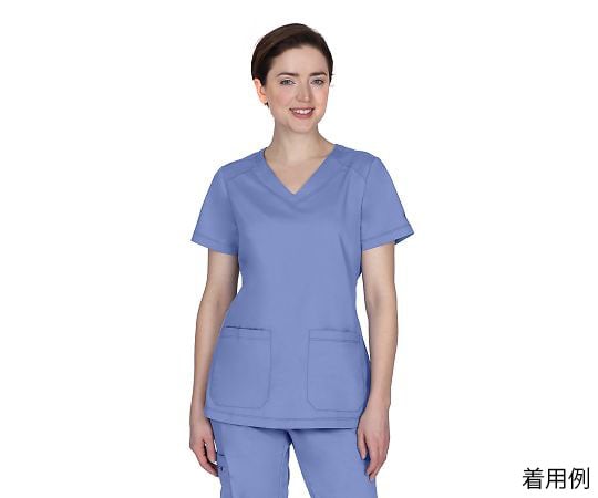 PURPLE　LABEL　スクラブトップス　JILL　M相当　ライトブルー