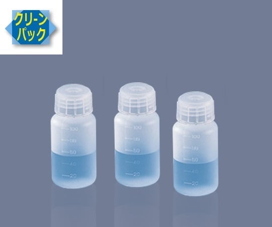 7-2102-01 SCC アイボーイ広口びん 100ml （純水洗浄処理済み）