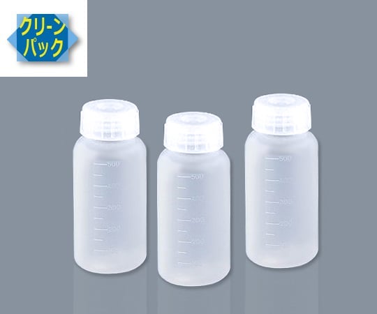 7-2102-03 SCC アイボーイ PP広口びん 500ml （純水洗浄処理済み）