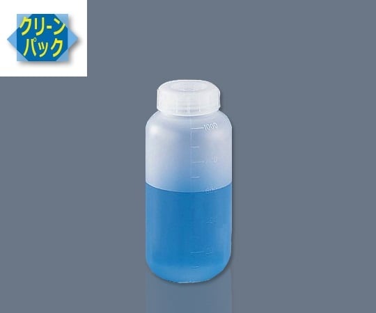 7-2102-04 SCC アイボーイ PP広口びん 1000ml （純水洗浄処理済み）