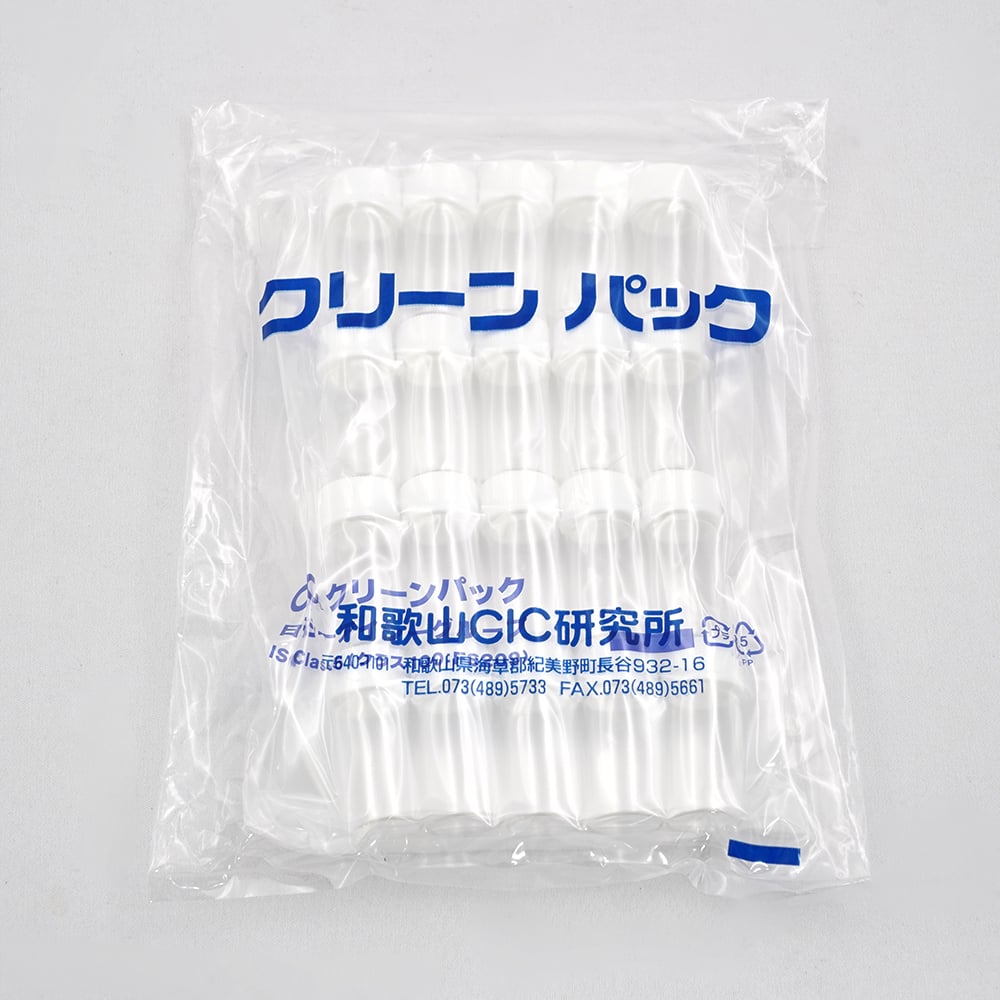 SCCスクリュー管瓶白 6ml （純水洗浄処理済み） 1箱（20本×5袋入）　No.2