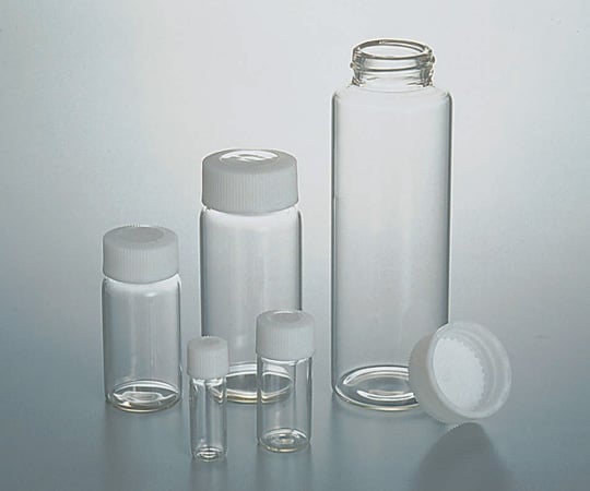 7-2110-08 SCCスクリュー管瓶白 30ml （純水洗浄処理済み） 1箱（10本