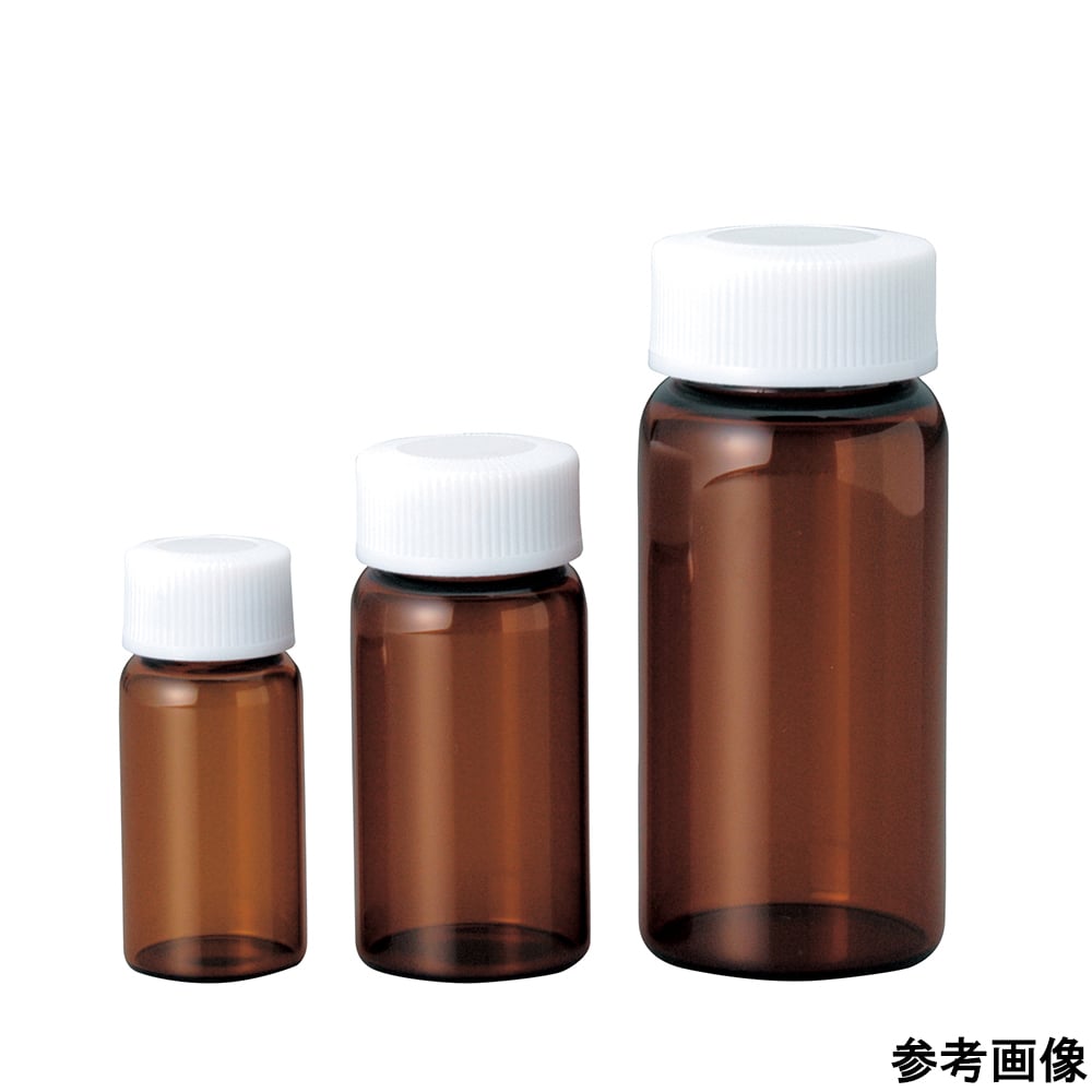 スクリュー管瓶 110mL 褐色 SCC （純水洗浄処理済み）1箱（10本×5袋入）　No.8