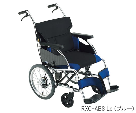 7-2402-03 車椅子（アールエックス） オレンジ 介助式 RXC-ABS Lo（オレンジ）