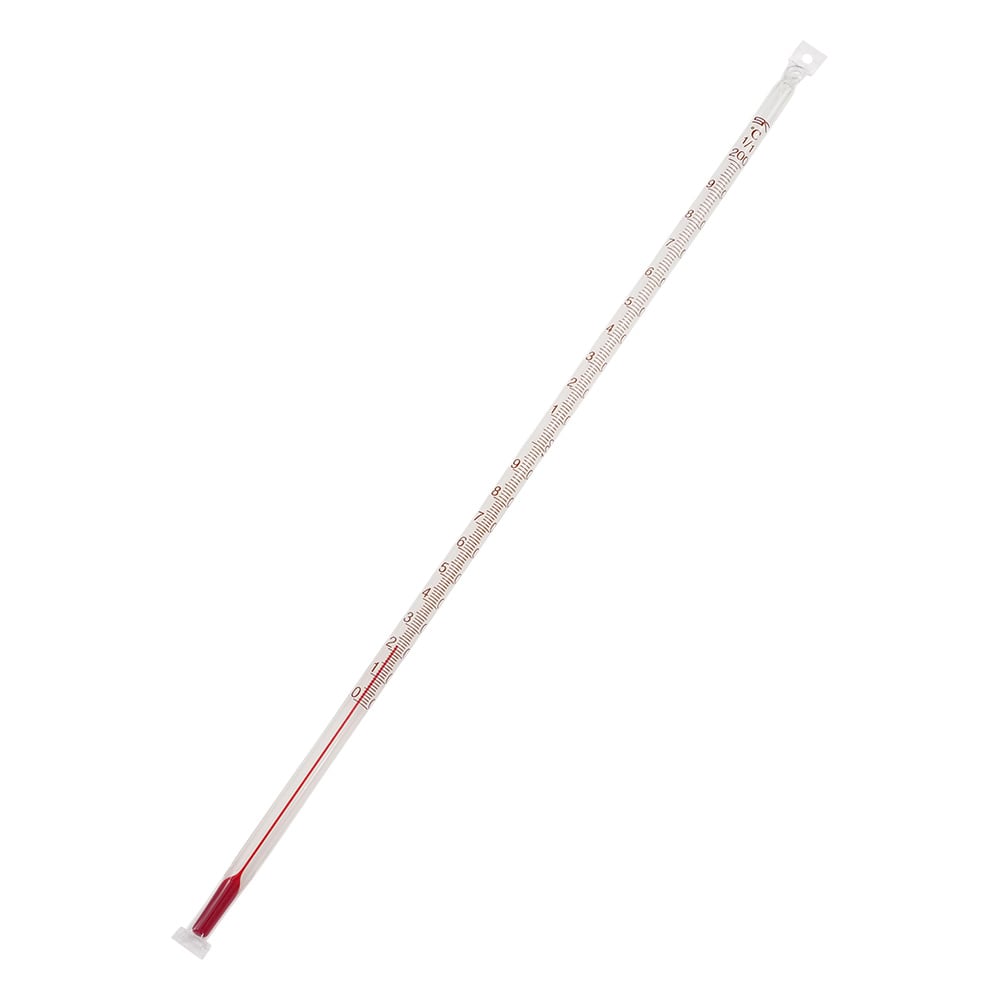 7-257-01 温度計(フッ素樹脂コート) 0～50℃ アルコール 【AXEL】 アズワン