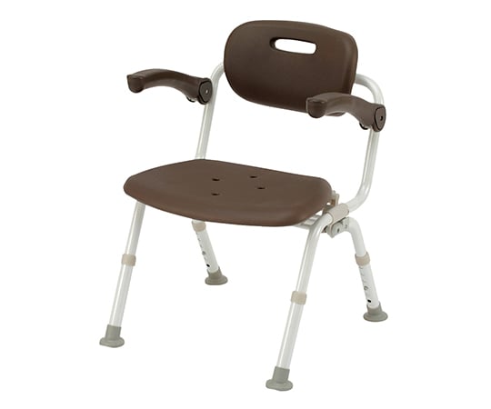 シャワーチェアワイドSPおりたたみN （ユクリア） ワンタッチ開閉 あり モカブラウン