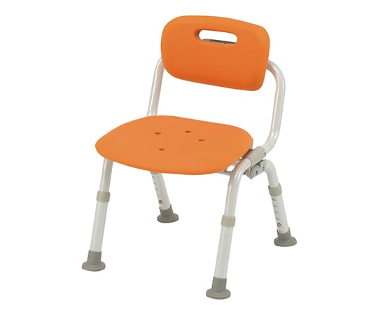 シャワーチェアコンパクトおりたたみN （ユクリア） ワンタッチ開閉 なし オレンジ