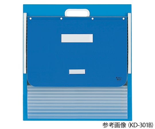 7-2809-01 カーデックス(ソフトタイプ・PP製ポケット) A4 ブルー KD