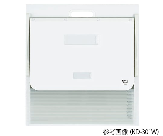 7-2808-03 カーデックス(ソフトタイプ・PP製ポケット) A3・A4(タテ2面) ホワイト KD-301W