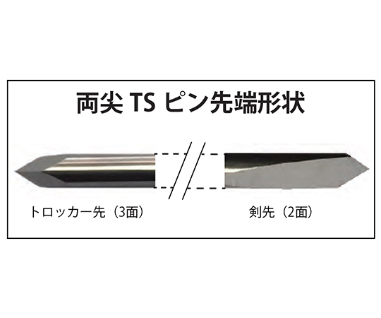 7-2822-06 イソキルシュナー鋼線 両尖TSピン Φ1.5×120mm 1-210-120-50