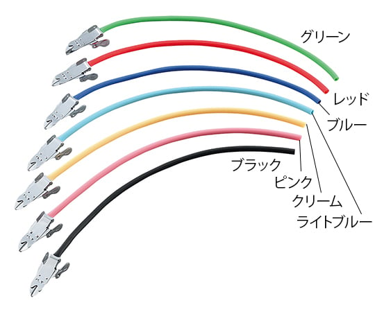 7-2902-07 ナビス駆血帯 ラテックスフリー 金具セット 40cm グリーン