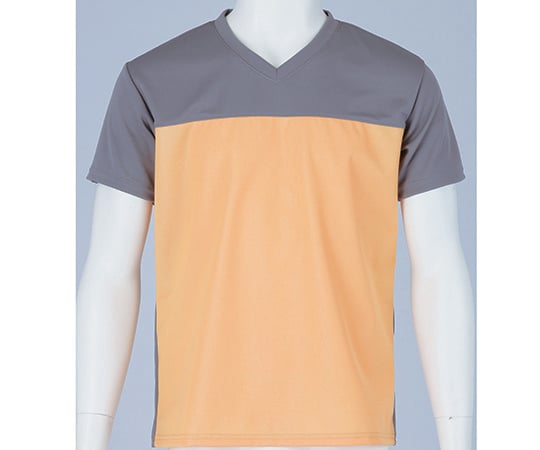 入浴介護Tシャツ （男女兼用） オレンジ M 403340-04