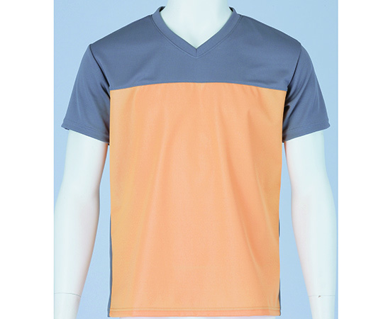 入浴介護Tシャツ （男女兼用） オレンジ LL 403340-04