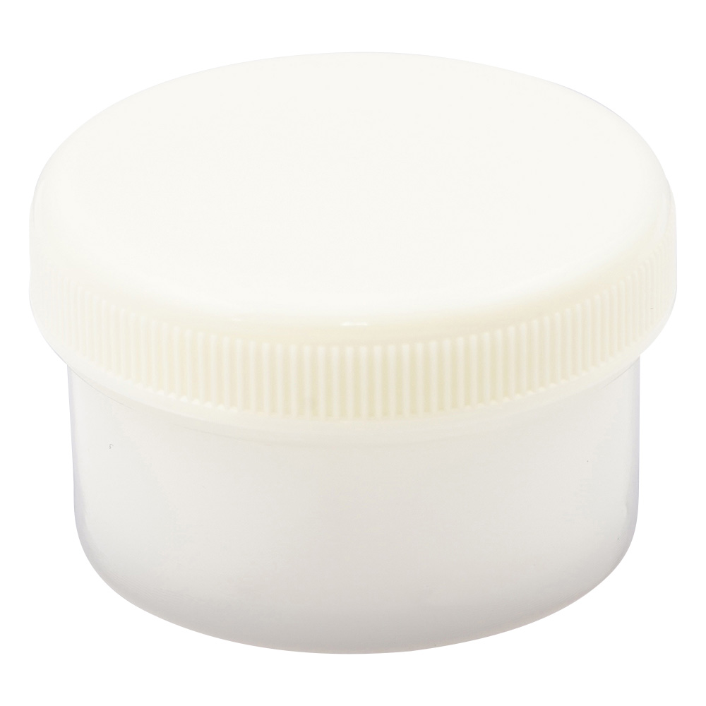 増量丸底プラツボ　未滅菌　24mL　クリーム　100個入