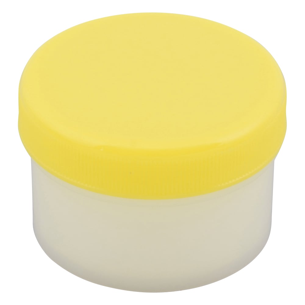 増量丸底プラツボ　未滅菌　60mL　黄　50個入