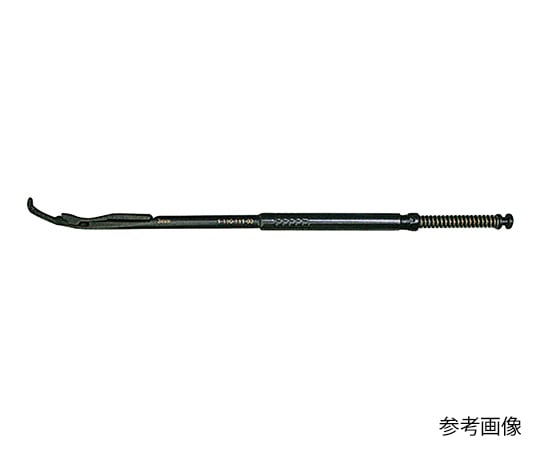 7-3256-08 ロータリーケリソンロンジュール (分解式) シャフト 全長200×幅3mm (40°弱上弯) 1-110-111-03