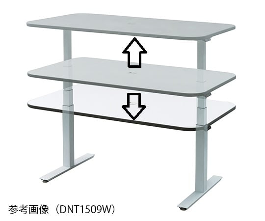 7-3454-01 電動昇降ナーステーブル ホワイト 1200×900×650～1300 
