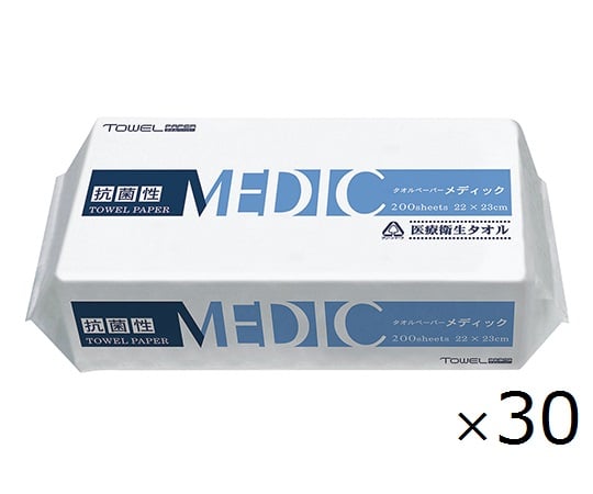 抗菌性ペーパータオル メディック 1ケース（200枚/袋×30袋入） 8150