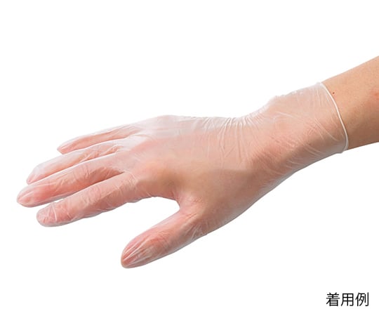 ［取扱停止］バイタル プラスチック手袋(パウダー付き) L 150枚入 VITJP1218Das1-7-3727-03