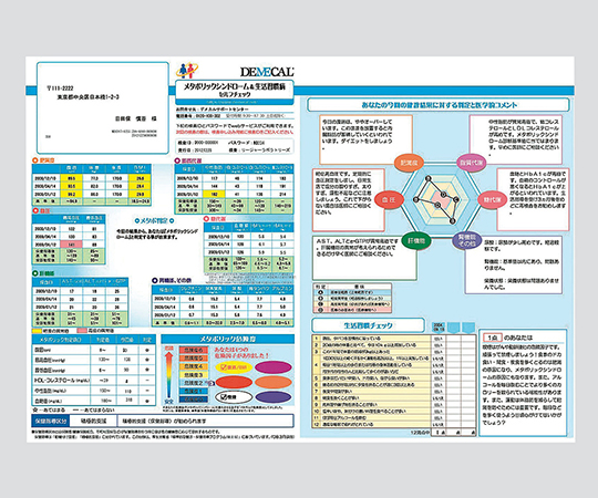 デメカル血液検査キット DEMECAL メタボリックシンドローム＆生活習慣病検査セルフチェック 1箱（12セット入）