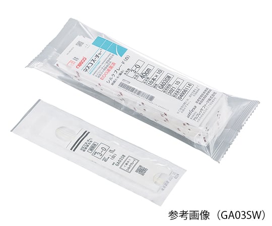 7-3831-05 絹製縫合糸 1USP白 1袋（10本×10パック入） GA11SW 【AXEL