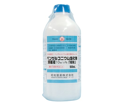 7-3978-01 ベンザルコニウム塩化物消毒液10w/v% 昭和 500mL