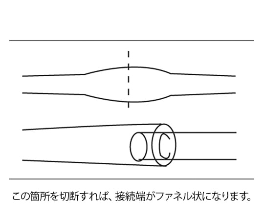 7-4133-01 ユニバーサルバブルチューブ (内径Φ：4.8～9.5mm・外径Φ6.8～12.8mm) 2802