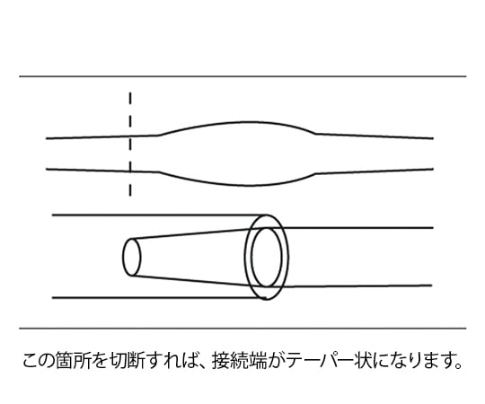 7-4133-01 ユニバーサルバブルチューブ (内径Φ：4.8～9.5mm・外径Φ6.8～12.8mm) 2802