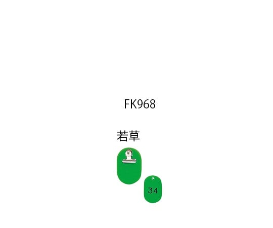 7-4167-02 親子札 連番51～100 若草 KF968-2