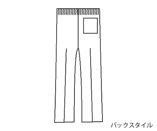 7-4241-03 パンツ (男女兼用) ホワイト M WH11486B-010