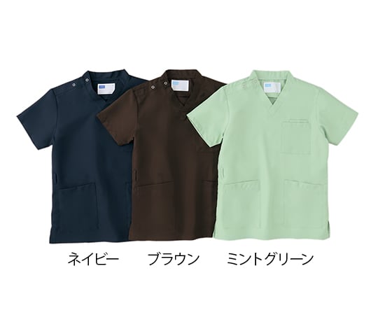 7-4271-01 スクラブ (男女兼用) ミントグリーン SS WH11485B-041