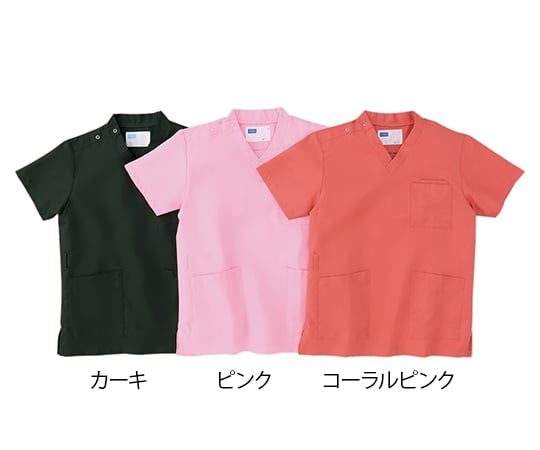 7 4277 05 スクラブ 男女兼用 コーラルピンク Ll Wh 063 Axel アズワン 7 4277 05 スクラブ 男女兼用 コーラルピンク Ll Wh 063 Axel アズワン