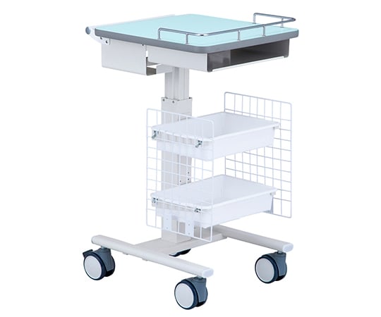 ナビス(アズワン)7-4313-05 ナースカート（昇降タイプ） ブルー N