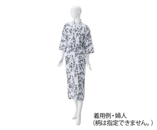 ［取扱停止］和・ガーゼねまき 婦人 L 花柄as1-7-4421-05