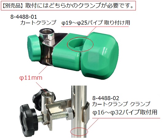 7-4571-04 ポールクランプ用ホルダー スイングペールホルダー 【AXEL