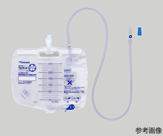 7-4613-02 ウロガードプラス（閉鎖式導尿バッグ） 新鮮尿採取口あり UD-BE3112P